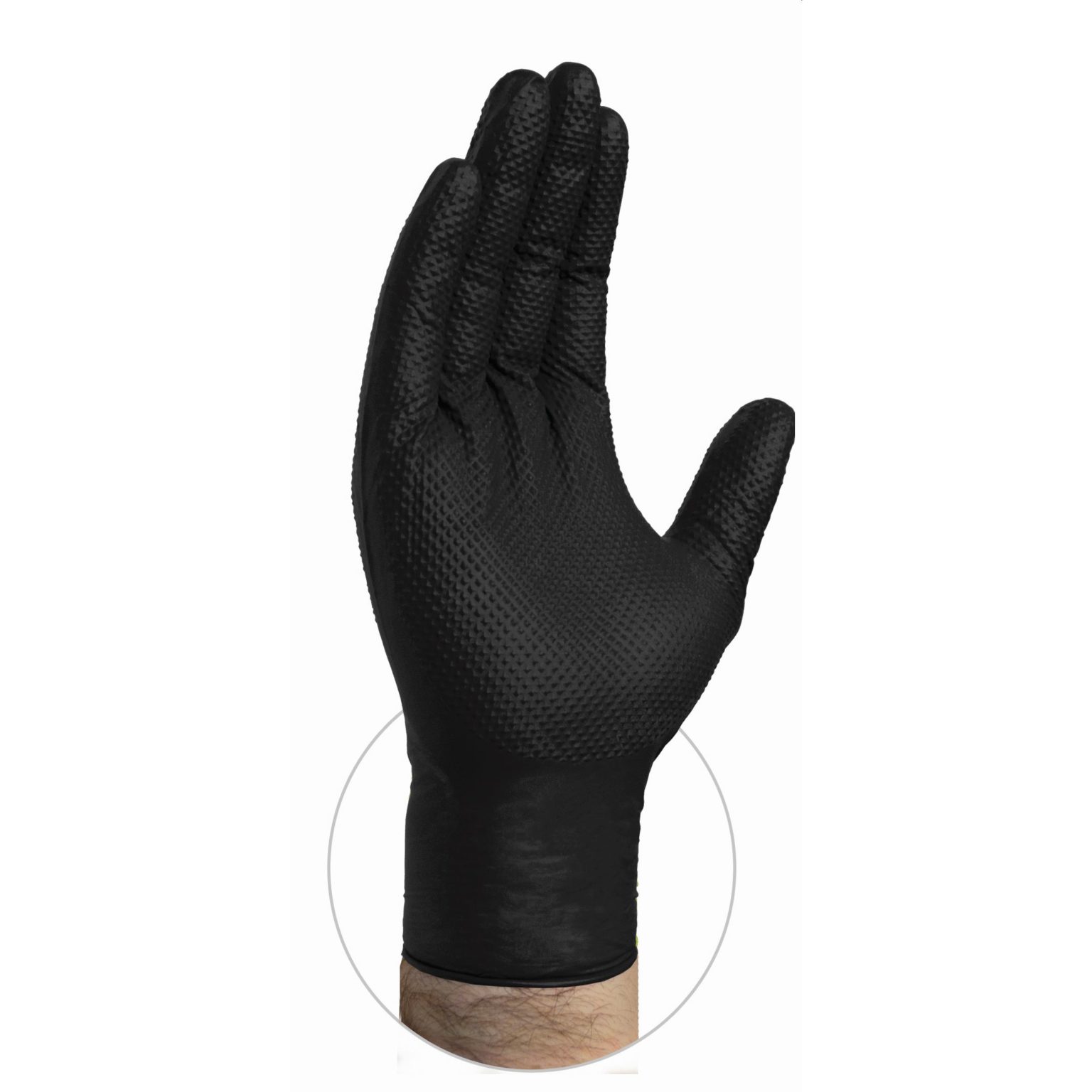 GloveWorks HD black nitrile glove GWHDBlk6pk CoverallsDirect Disposable Safety PPE Apparel