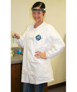 X-Large Pack of 8 DuPont Tyvek 400 TY212S Disposable Lab Coat with Open Cuff White X-Large Pack of 8 DuPont Tyvek 400 TY212S Disposable Lab Coat with Open Cuff White